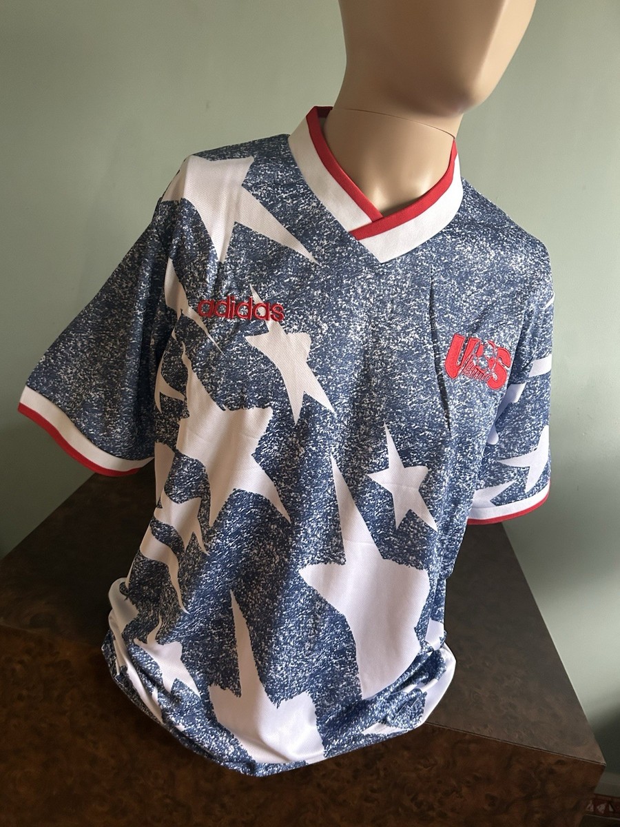 USA Retro Denim 1994 Plain Soccer Jersey US Size XL