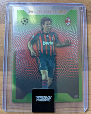 Kaka Numbered /75 AC Milan - Fans Choice Topps Total Football