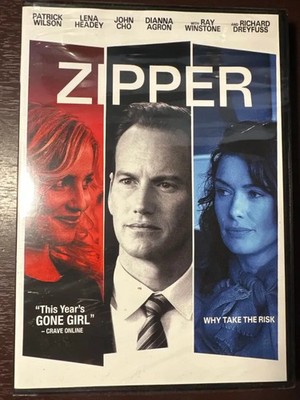 Zipper Thriller Escort Addiction DVD Patrick Wilson Lena Headey Dianna Agron New