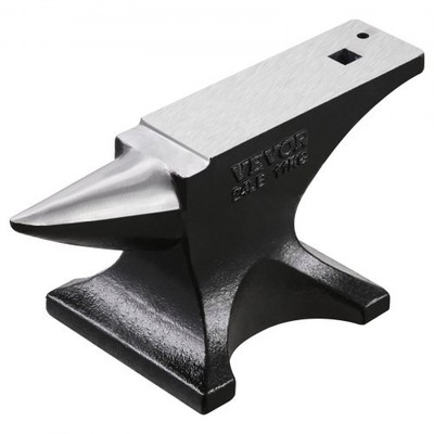 NEW VEVOR Single Horn Anvil,25lbs Cast Steel Anvil,High Hardness Rugged Round Ho