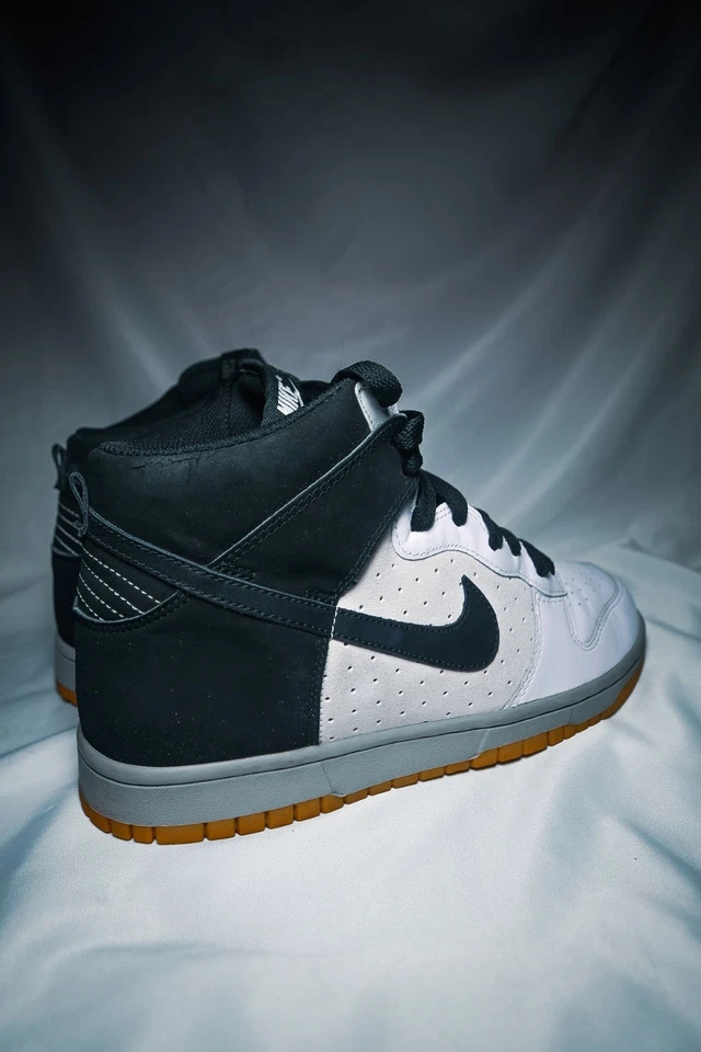 Nike Dunk High Premium 2008 blanco negro gris SB Gum 317982-101 para hombre talla 9 Foto 3 de 4