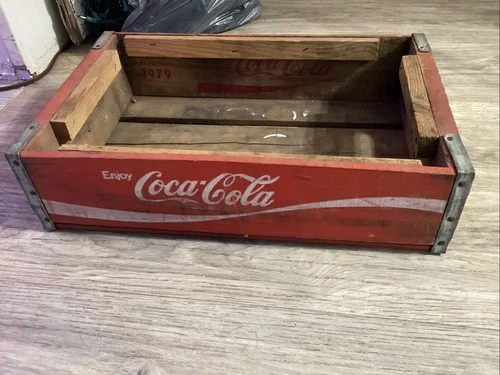 Vintage Rare 1979 Coca Cola Wood Crate Chattanooga Red Case Box Coke Soda