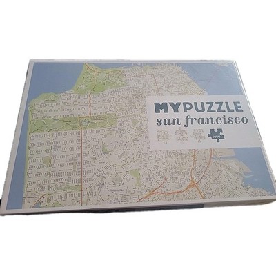San Francisco Street Map Puzzle Aerial View 1000-Pieces My Puzzle 27'' x 19''