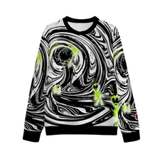 Crewneck Sweatshirt Men's Party Vibe Hawaiian Style Retro Graphic Shirt For Men