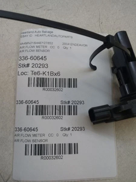 2004 05 06 07 08 09 2010 Sensor de flujo de aire másico Mitsubishi Envavor OEM MR985187 Foto 3 de 3