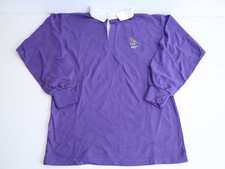 City Of London Academy Rugby Shirt Front Row Heavyweight Purple M Long Sleeve