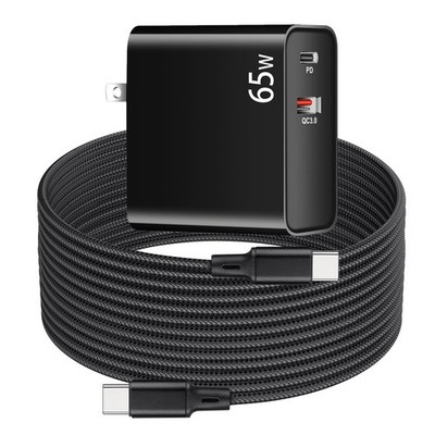 PD 65W USB Super Fast VR Charger with Meta Oculus Quest 3s, Quest 3 2 - Dual ...