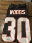 Ickey Woods Hand Signed Black XL Football Jersey Cincinnati Bengals With COA