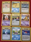 ❗️Lot 🔟: Pokemon Base Set 2 Lot - 9x Common Rare Cards Lot OLD Vintage!