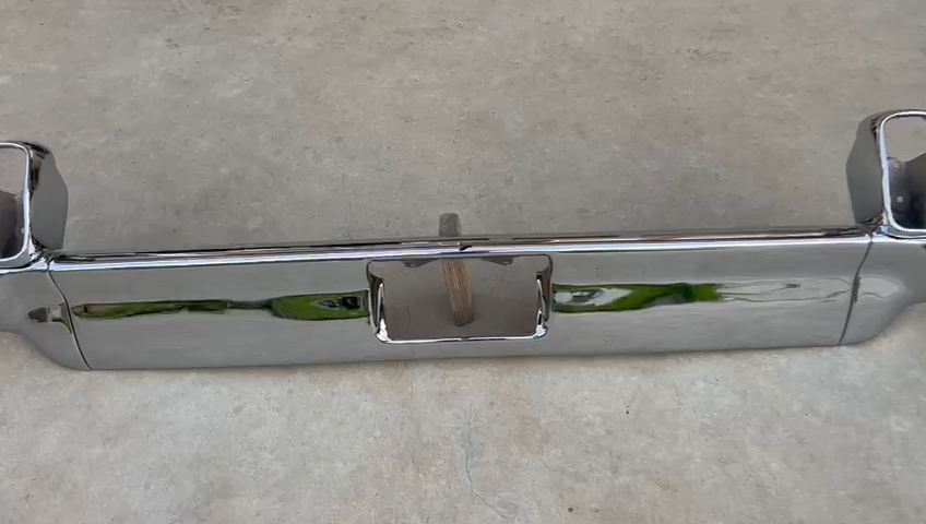 X CADILLAC NEW TRIPLE PLATED CHROME REAR BACK IMPACT BUMPER 1962