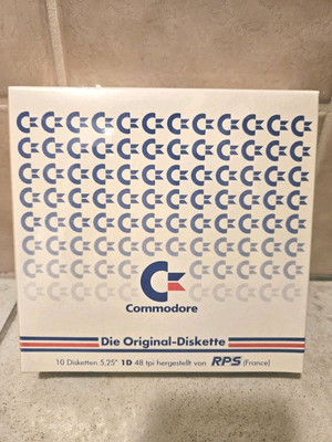 Vintage Commodore Disketten 5,25'' 10er-Packung NEU und originalverpackt