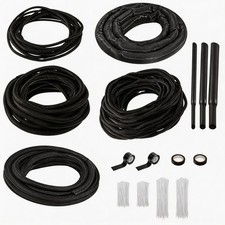 Split Wire Loom Sleeve Master Kit, Complete Cord  Hose Protection for Vehicl...
