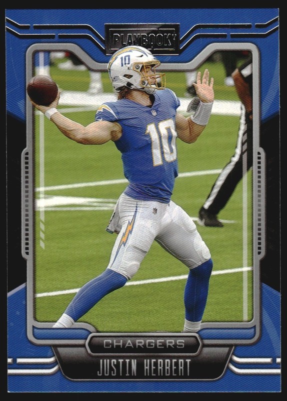 Justin Herbert 2021 Panini Playbook Football Card #65