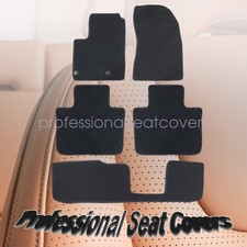Velour Fits 2011-2024 Mitsubishi Outlander Floor Mats Carpet All-weather Black