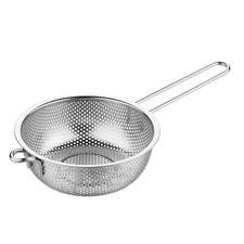 Stainless Steel Basin Colander with Handle Kitchen Strainer, Resting Feet and...