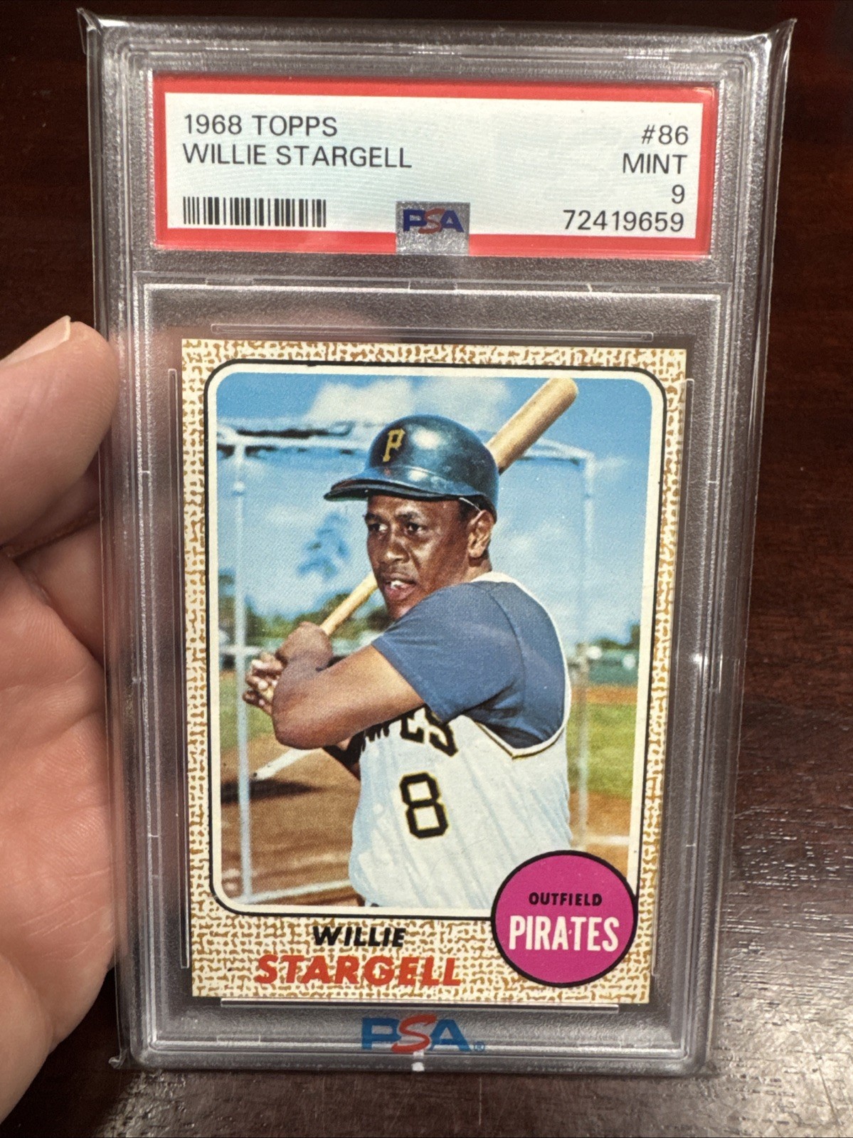 1968 Topps - Willie Stargell #86 PSA 9 Mint Pirates