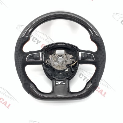 Custom Carbon Fiber Steering Wheel for Audi A4 A5 S4 S5 S6 S8 B7 B8 2008-2010
