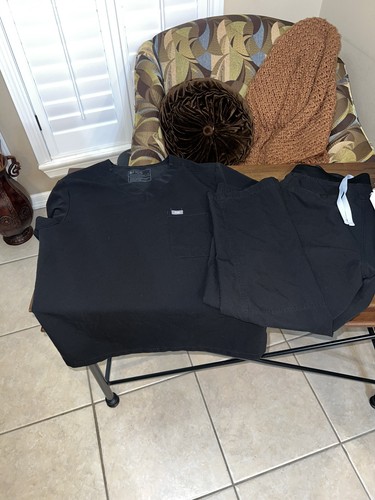 Figs Men’s Scrub Set Technical Collection Black Pants Size M/S Top Size M - Picture 2 of 11