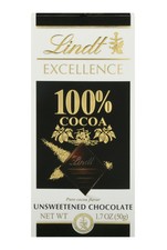    New Lindt Excellence 100 Cocoa Unsweetened Chocolate Pieces 1.7oz 1-Bar 