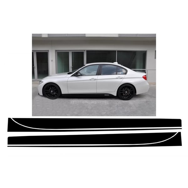 Seitenaufkleber Vinyl Aufkleber FüR BMW 3Er F30 F31 11+ M-Performance Look-image
