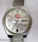 VINTAGE SEIKO AUTOMATIC WATCH MENS 7009-806LR SILVER LOGO DIAL MORINGA JAPAN