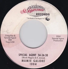 Mamie Galore - Special Agent 34-24-38 / I Wanna Be Your Radio, 7", (Vinyl)