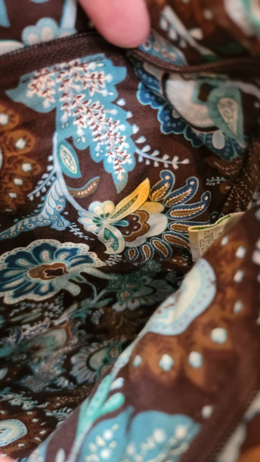 Vera Bradley Java Blue Brown Pattern 2 Piece Set … - image 5