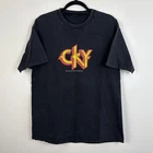 Vintage Y2K CKY Band Concert Logo Bam Margera Jackass MTV Skate Tee Shirt Sz L