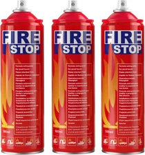 3-Pack Fire Extinguisher for Home, Kitchen, Car, Boat - ABCK Class Extinguisher 