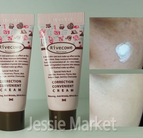 2pcs*5mL/ Rivecowe CC Cream Skin Care,Upgrade BB Skin Care,Make up camping cream