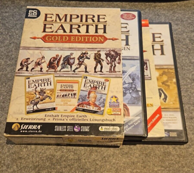Empire Earth PC Gold Edition - Vollständig - Beide Spiele und Lösungsbuch