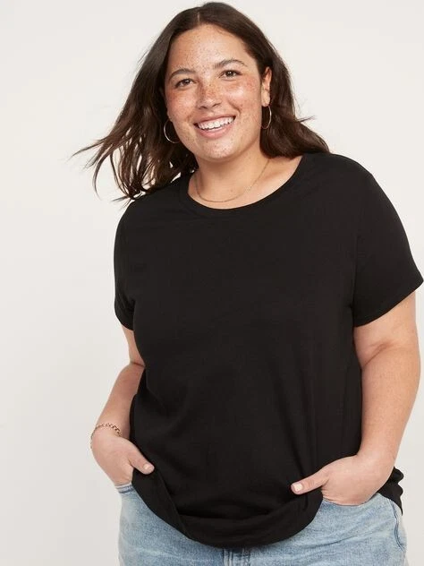 OLD NAVY Women's PLUS Size 4X EveryWear Crew-Neck Soft Cotton T