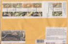 Stamps Australia 1992 Threatened Species peel & stick booklet of 10 plain FDC