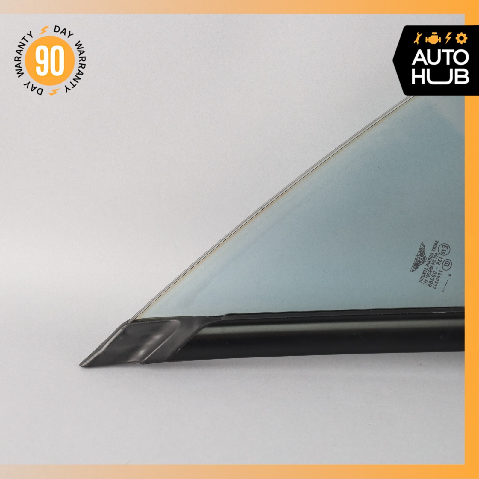 03-10 Bentley Continental GT Front Left Side Door Vent Window Glass OEM 81k