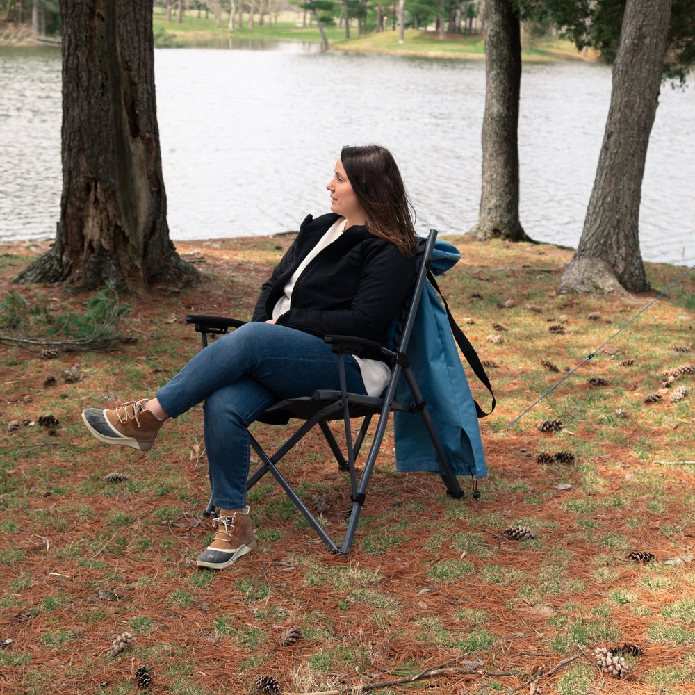 Timber Ridge Fraser Bungee Chair, Blue, Adult