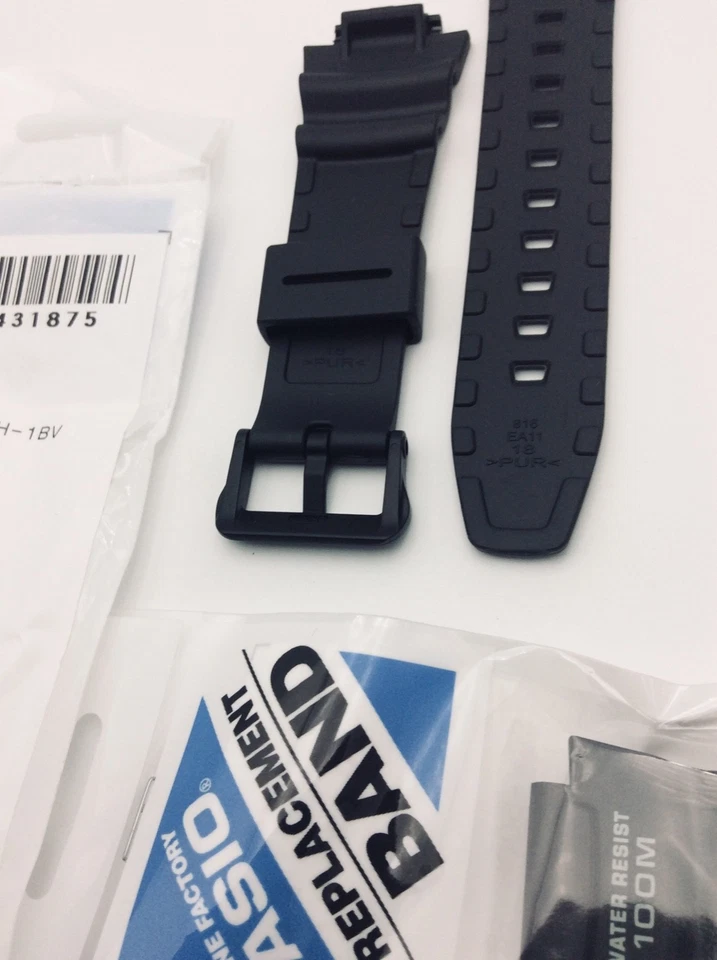 CASIO Twin Sensor SGW-500H SGW-500H-1 Watch Band Strap Original Black Rubber - Image 4 of 4