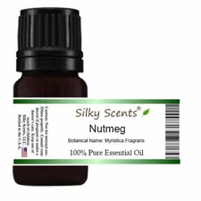 Silky Scents Nutmeg Essential Oil (Myristica Fragrans) 100% Pure and Natural