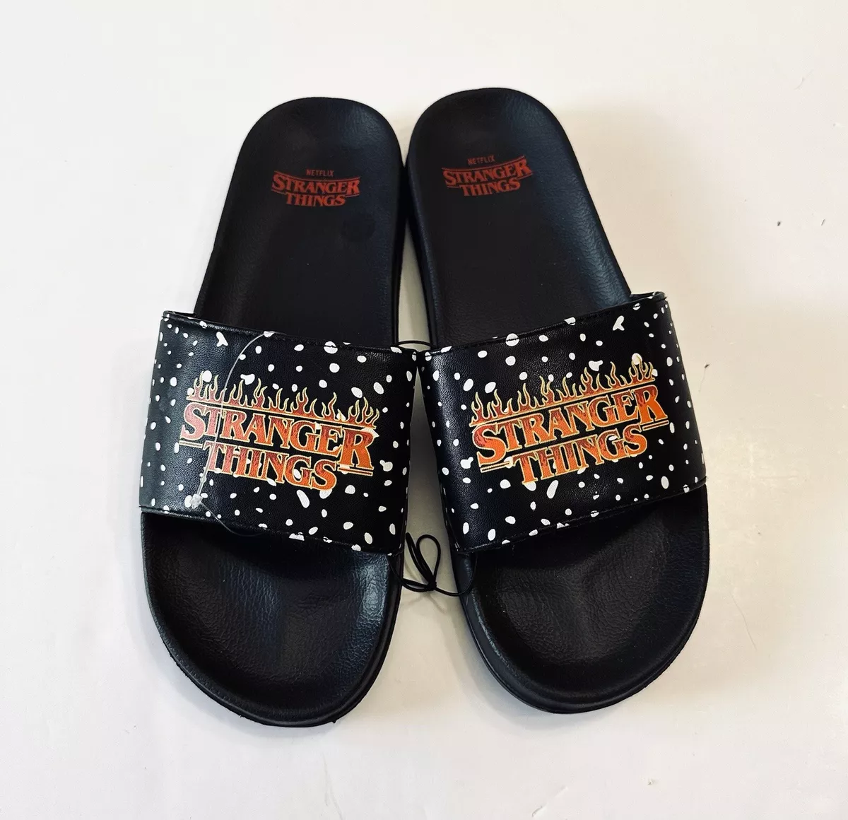 Stranger Things Logo Slide Sandals Club Unisex Size XL:M13/14,W14.5/15 eBay