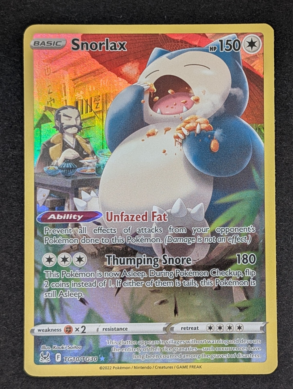 2022 SNORLAX TG10/TG30 Pokemon TCG Lost Origin NM