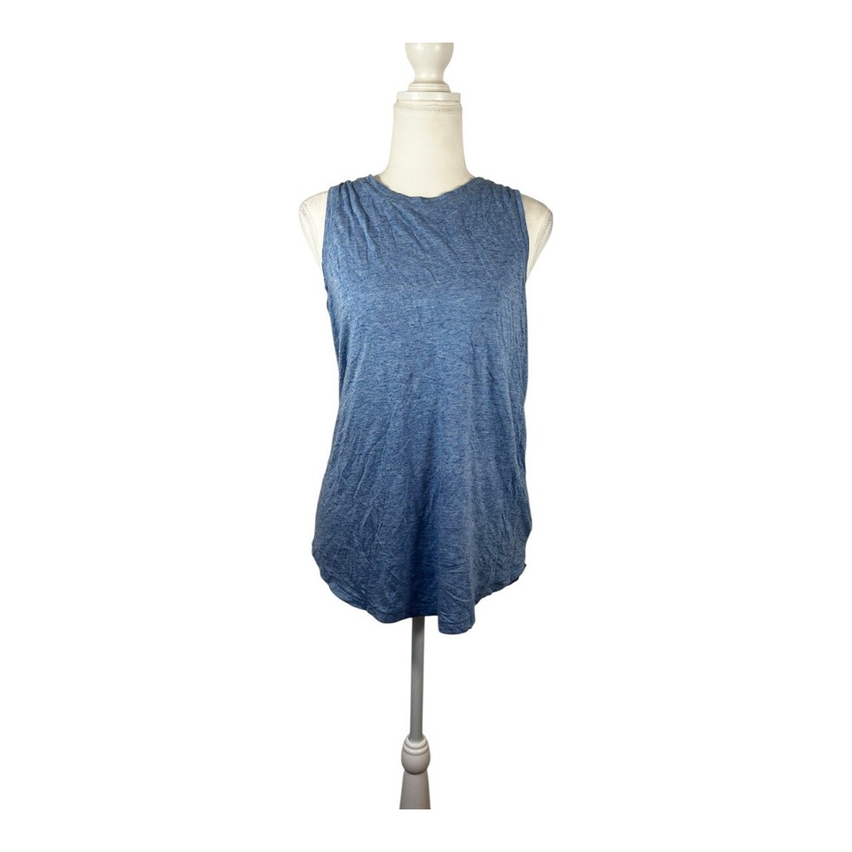 GAP Blue Sleeveless Tank Top Cotton Sz S Sportswear Gym Workout Casual #0180