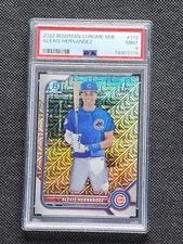 2022 1st Bowman Chrome Prospect Alexis Hernandez Chicago Cubs Mojo PSA 9