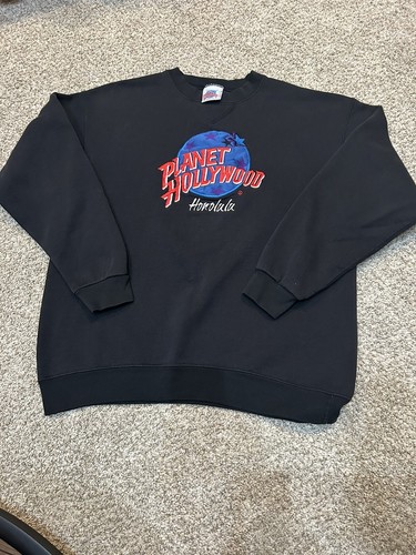Vintage Planet Hollywood Restaurant Sweatshirt Honolulu Hawaii USA Large - Picture 2 of 6
