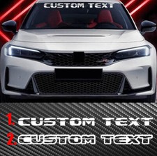 Custom Text Personalized Lettering Windshield Decal Sticker Jdm Kdm Usdm Euro C Custom Text Personalized Lettering Windshield Decal Sticker Jdm Kdm Usdm Euro C
