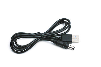 90cm USB 5V 2A Black Charger Power Cable Adaptor for Babyliss