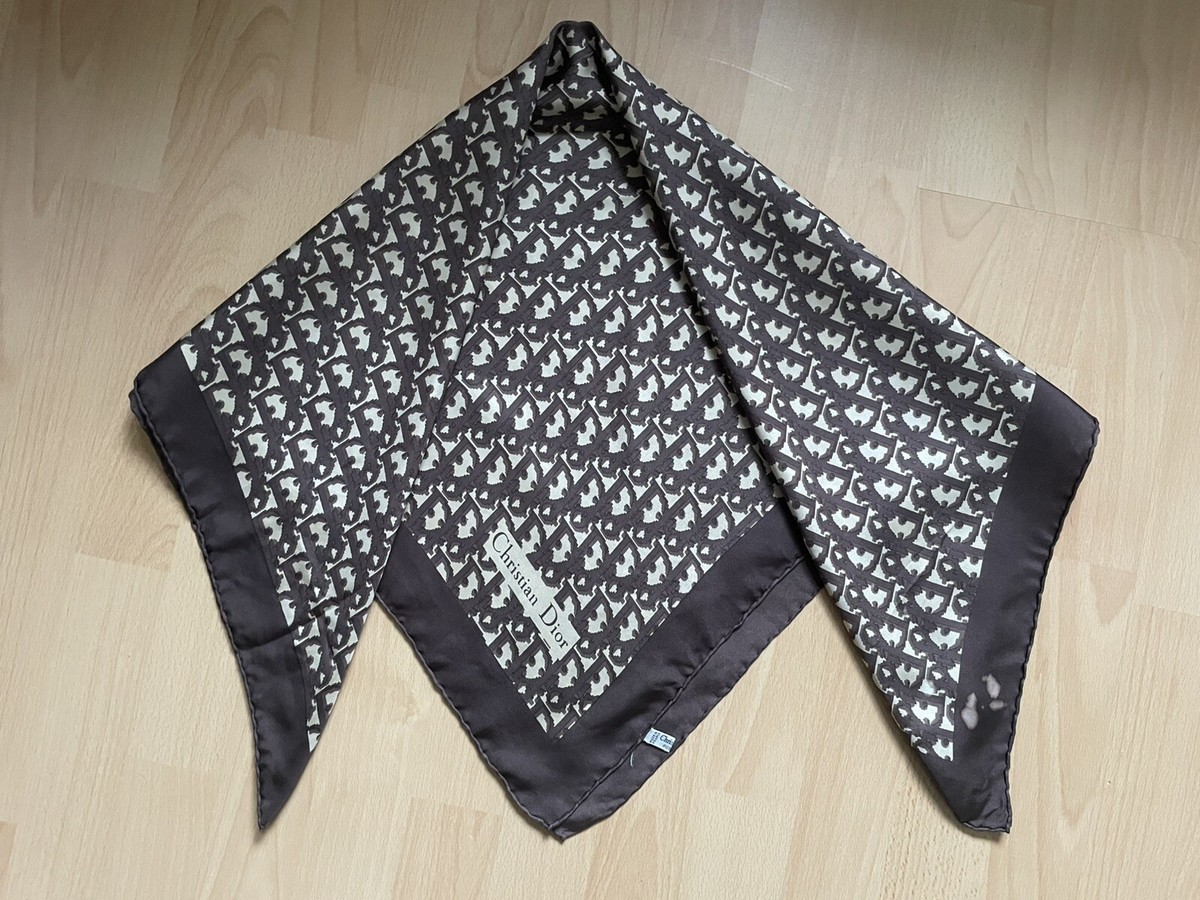 CHRISTIAN DIOR Maxi Scarf Monogram Oblique. | eBay