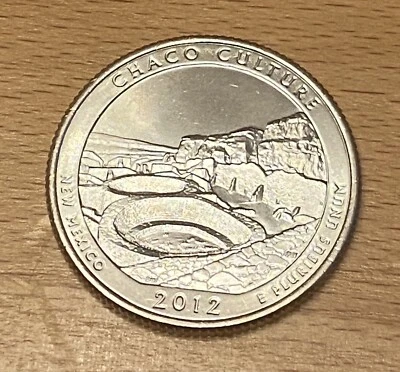 USA: Chaco Culture National Historical Park Quarter 2012, New Mexico, Mint S - Bild 1 von 2