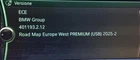 Genuine BMW West & East Europe Premium 2025-2 MAP Navigation update + FSC Code