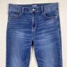 Old Navy Skinny Straight Mid Rise Jeans-Medium Wash/Sz 18 32x24.5
