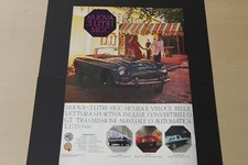 Original 1967 magazine advert: Blue MG MGC drophead, frame-ready wall-art