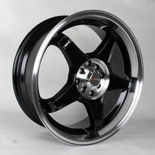 Drag Dr-8 Wheels Gloss Black Machined Lip 18x7 4-100114.3 40 Offset